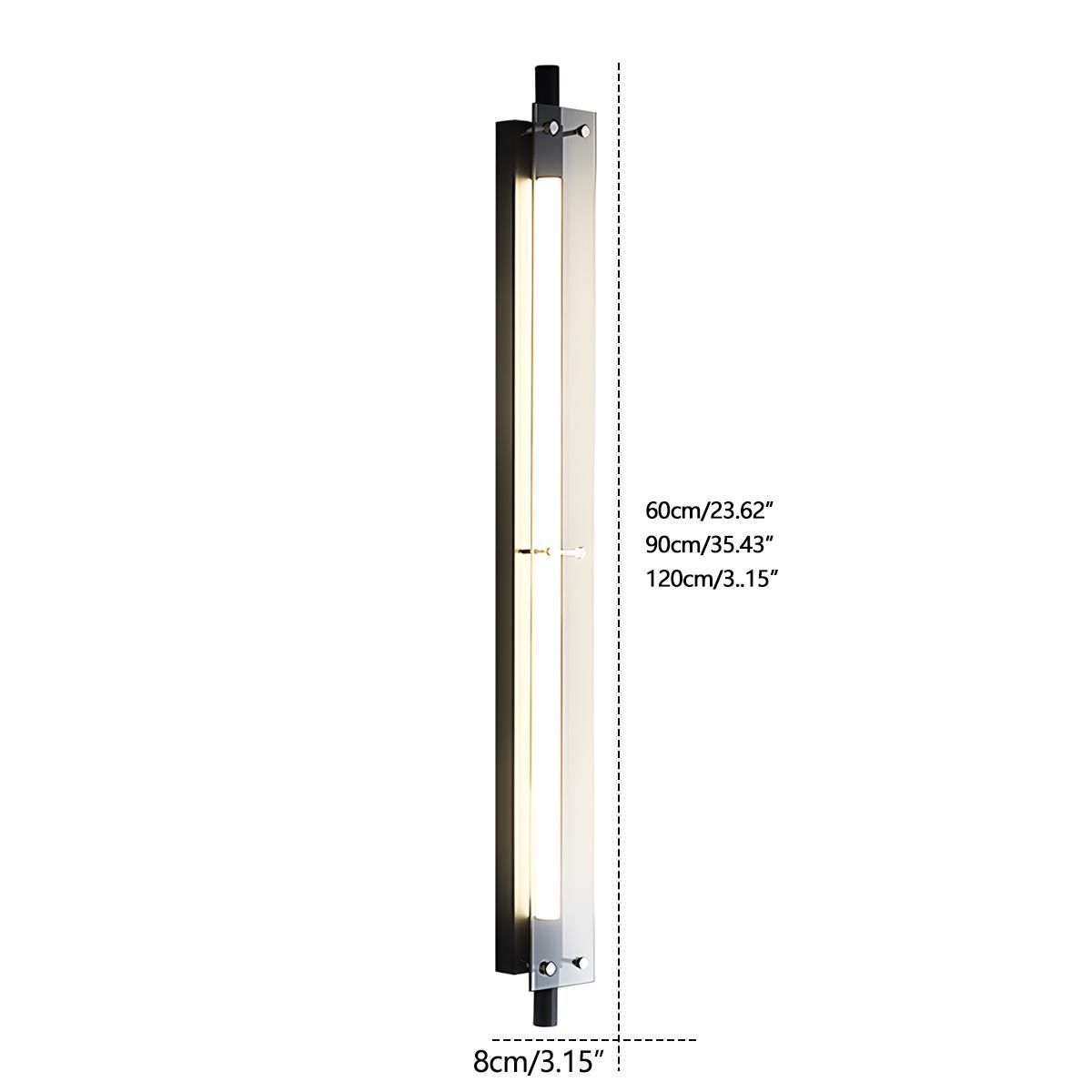 Modern Minimalist Glass Long Strip LED Indoor Wall Sconce