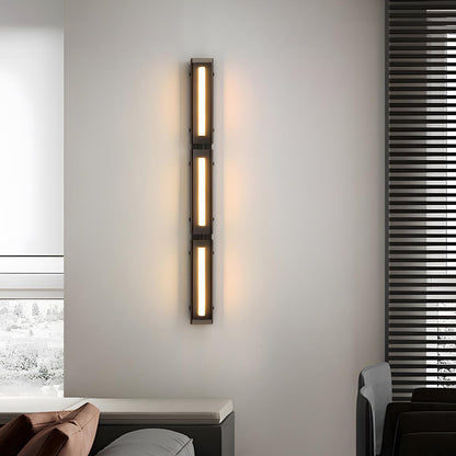 Modern Minimalist Glass Long Strip LED Indoor Wall Sconce - Flare Shack