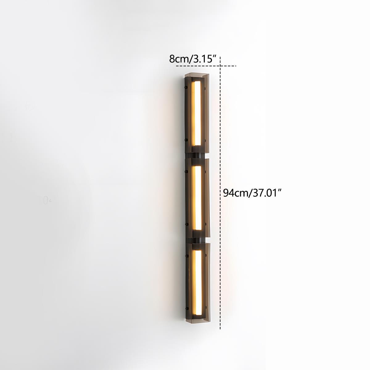 Modern Minimalist Glass Long Strip LED Indoor Wall Sconce