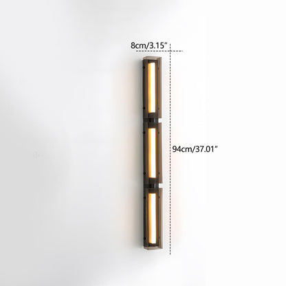 Modern Minimalist Glass Long Strip LED Indoor Wall Sconce