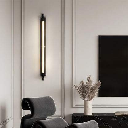Modern Minimalist Glass Long Strip LED Indoor Wall Sconce - Flare Shack