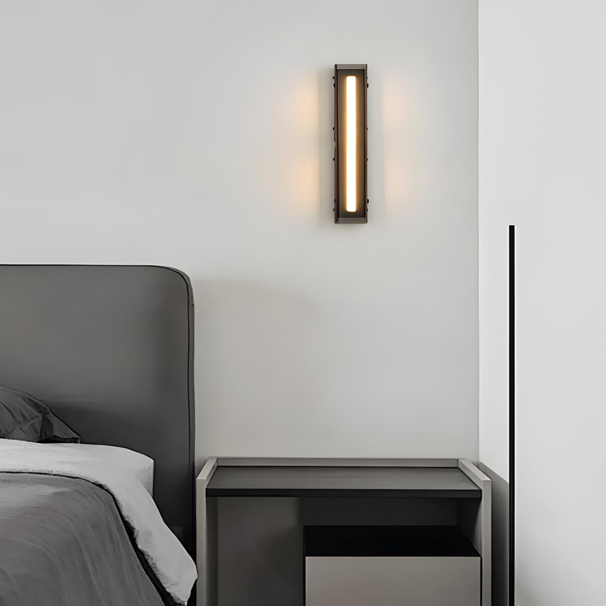Modern Minimalist Glass Long Strip LED Indoor Wall Sconce - Flare Shack