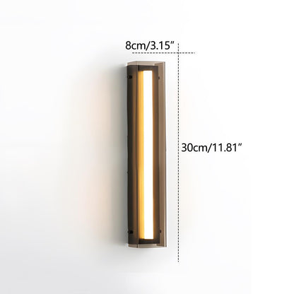 Modern Minimalist Glass Long Strip LED Indoor Wall Sconce