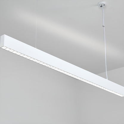 Modern Minimalist Grille LED Long Strip Pendant Lights - Flare Shack
