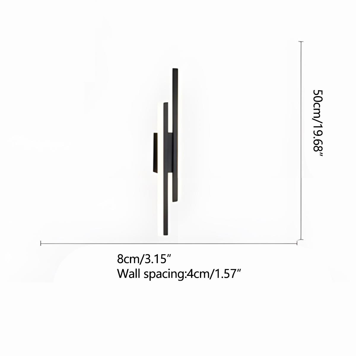 Modern 3 Color Modes H-Shape LED Wall Sconce