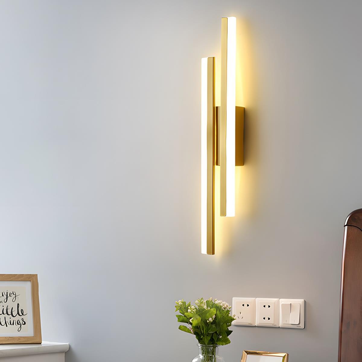 Modern Minimalist H - Shape Long Strip LED Wall Sconce - Flare Shack