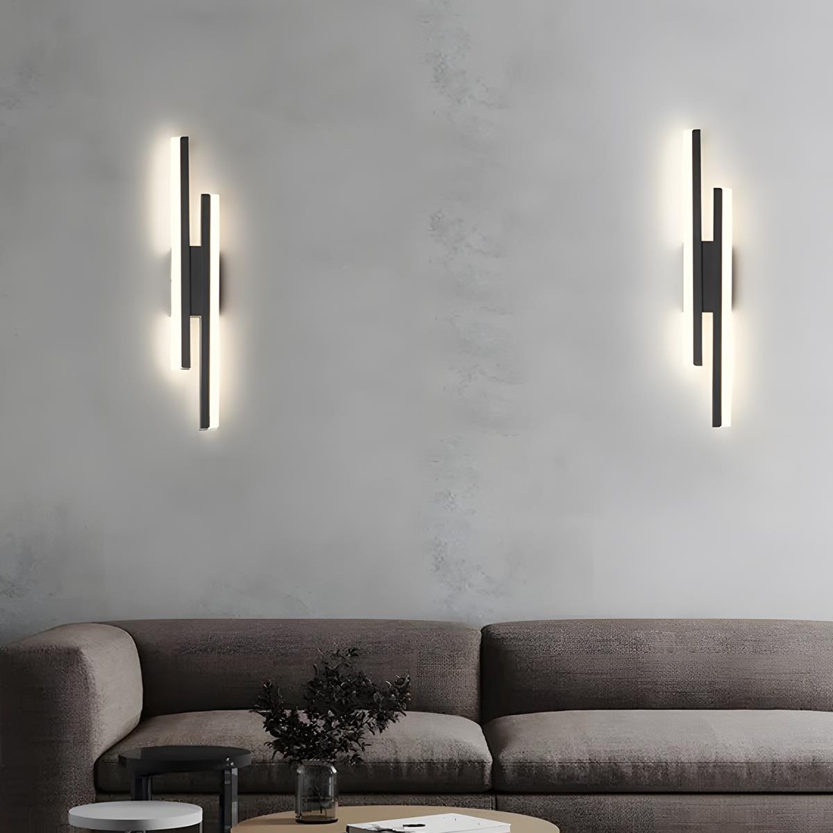 Modern Minimalist H - Shape Long Strip LED Wall Sconce - Flare Shack