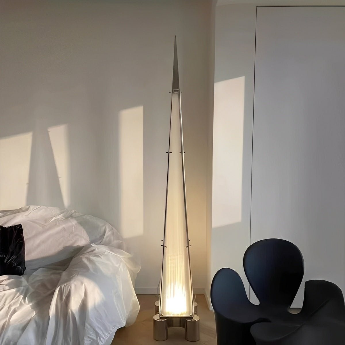 Modern Minimalist High Pyramid Dimmable LED Floor Lamp - Flare Shack