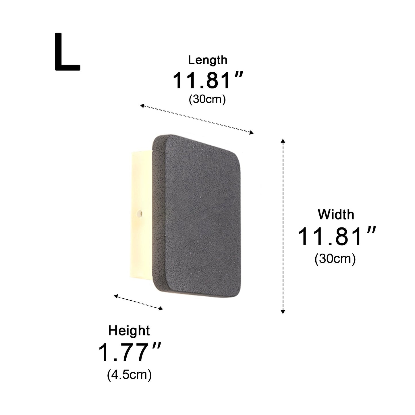 Modern Minimalist Indoor Concrete LED Wall Sconces