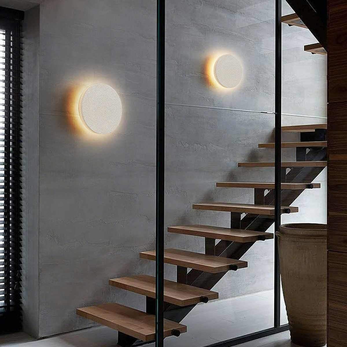Modern Minimalist Indoor Cement LED Wall Sconces - Flare Shack