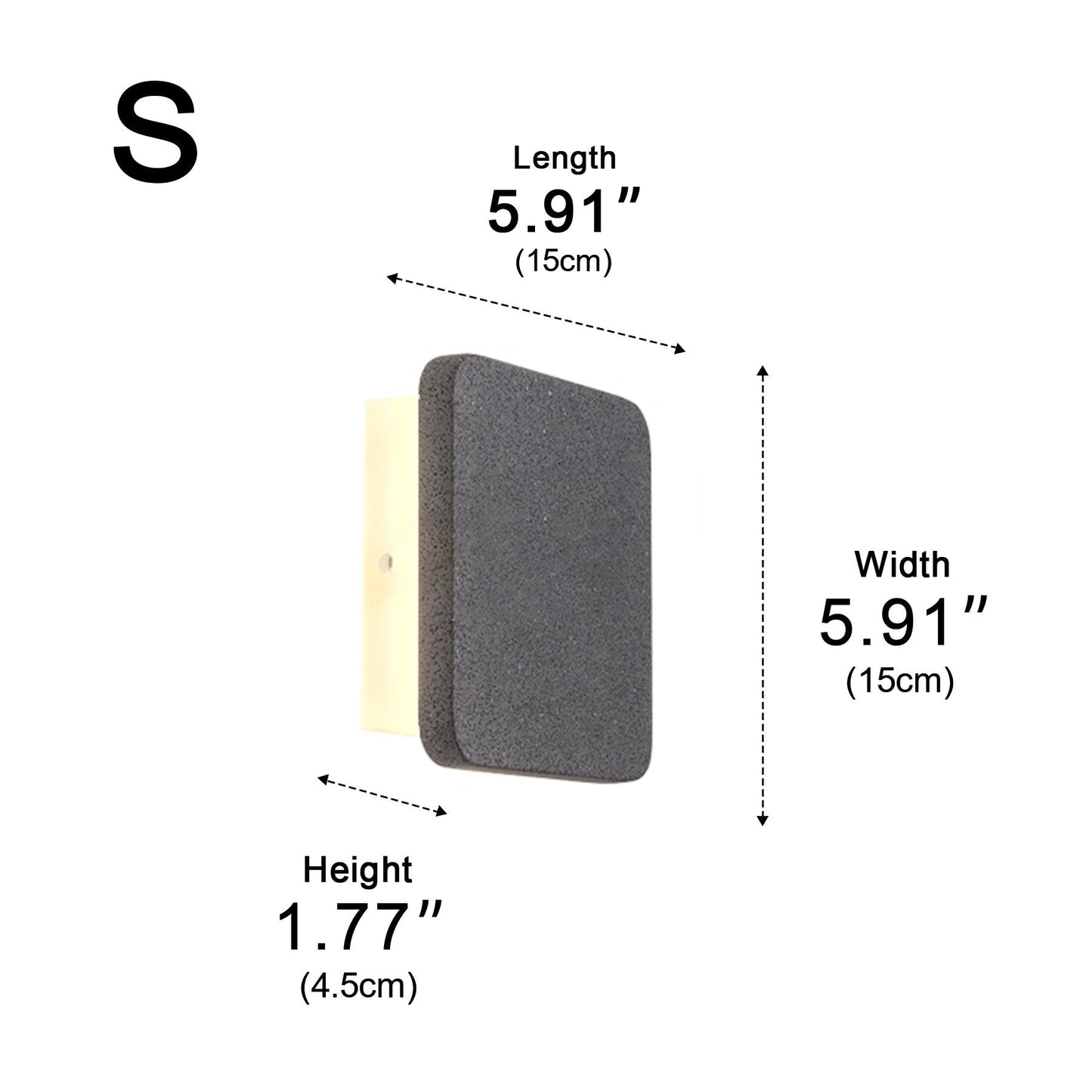 Modern Minimalist Indoor Concrete LED Wall Sconces