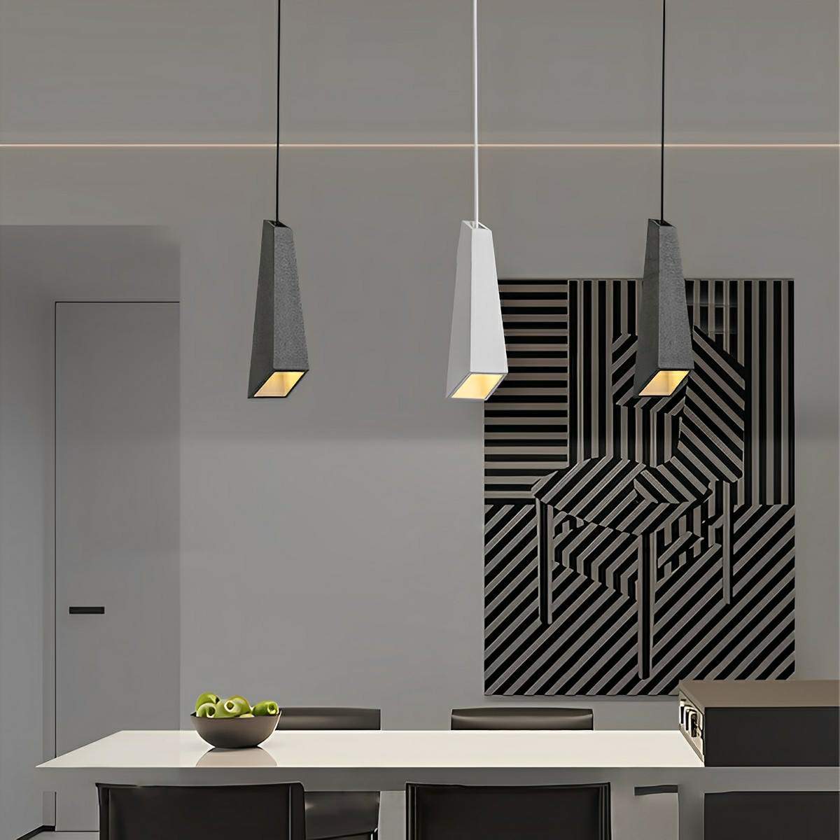 Modern Minimalist Industrial Indoor Concrete LED Pendant Lights