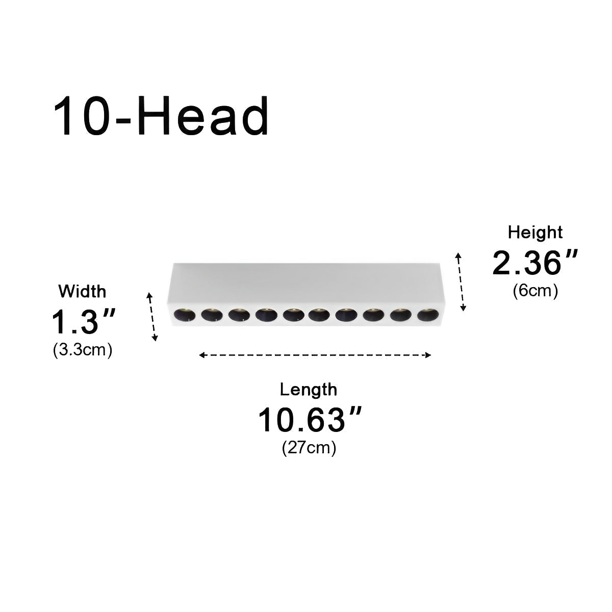 Modern Minimalist  LED Long Strip Linear Indoor Spotlight