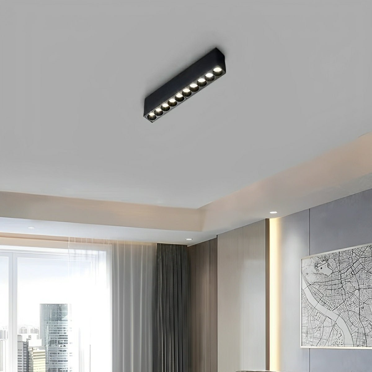 Modern Minimalist LED Long Strip Linear Indoor Spotlight - Flare Shack