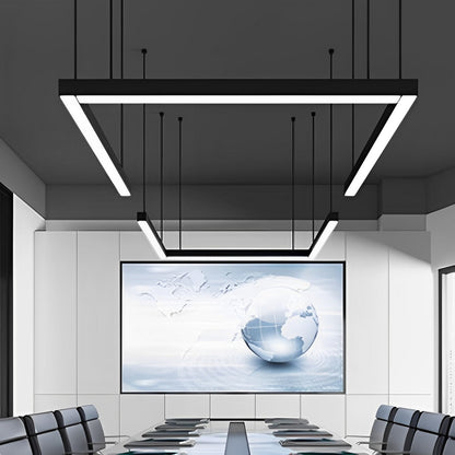 Modern Minimalist LED Long Strip Office Pendant Lights - Flare Shack