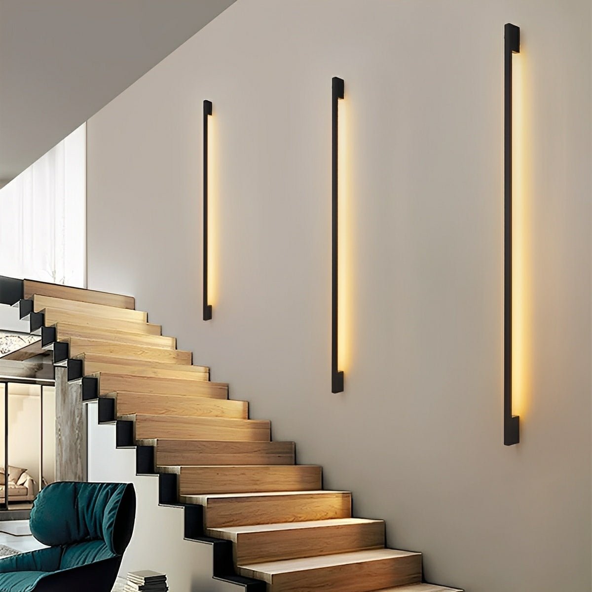 Modern Minimalist LED Strip Indoor Wall Sconces - Flare Shack