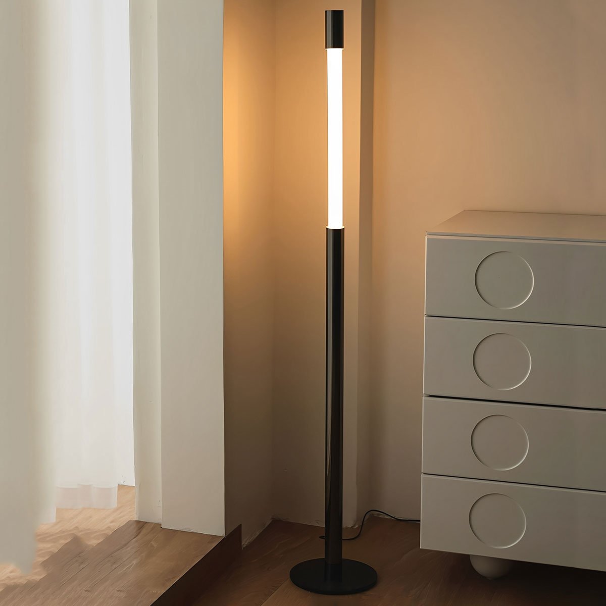 Modern Minimalist Liftable LED Floor Lamp - Flare Shack