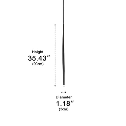 Modern Minimalist Linear Long Strip Bar LED Pendant Lights