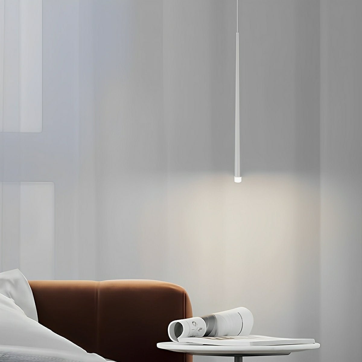 Modern Minimalist Linear Long Strip Bar LED Pendant Lights - Flare Shack