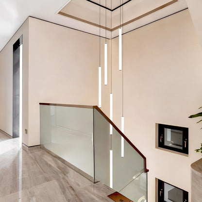 Modern Minimalist Long Strip LED Stairs Pendant Lights - Flare Shack
