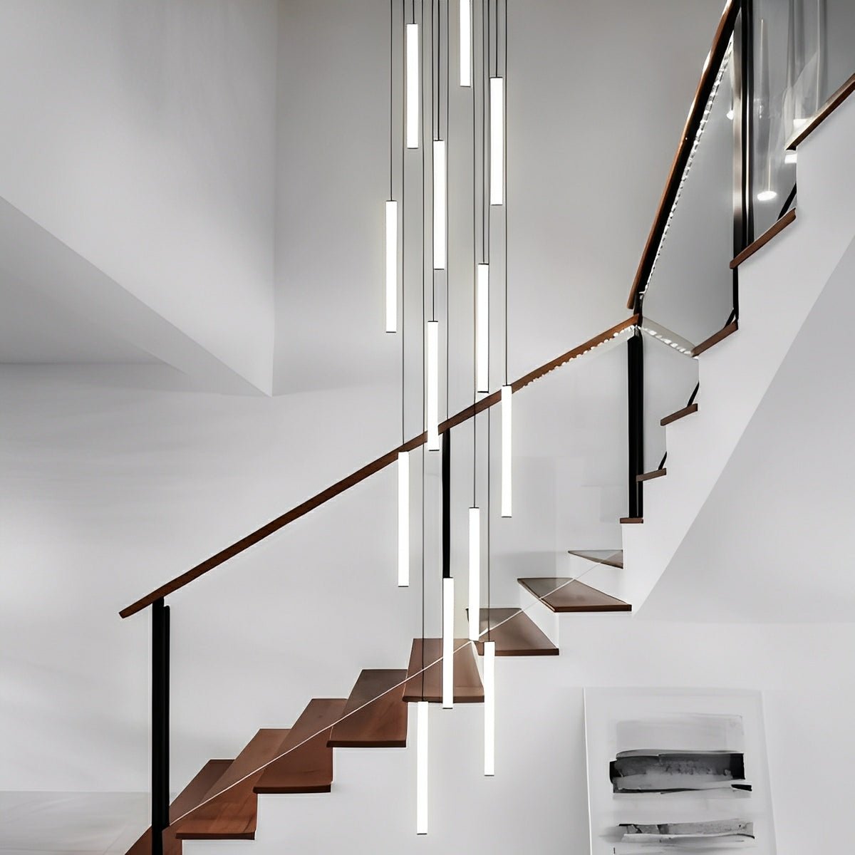 Modern Minimalist Long Strip LED Stairs Pendant Lights - Flare Shack
