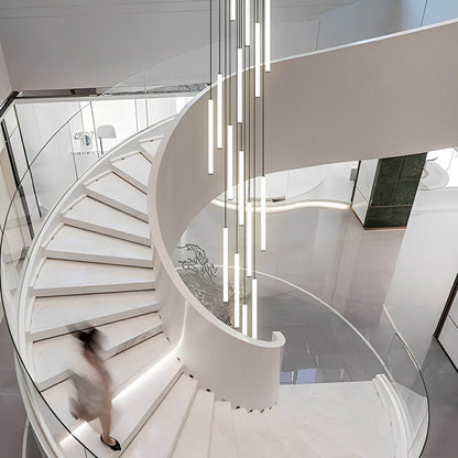 Modern Minimalist Long Strip LED Stairs Staircase Chandeliers