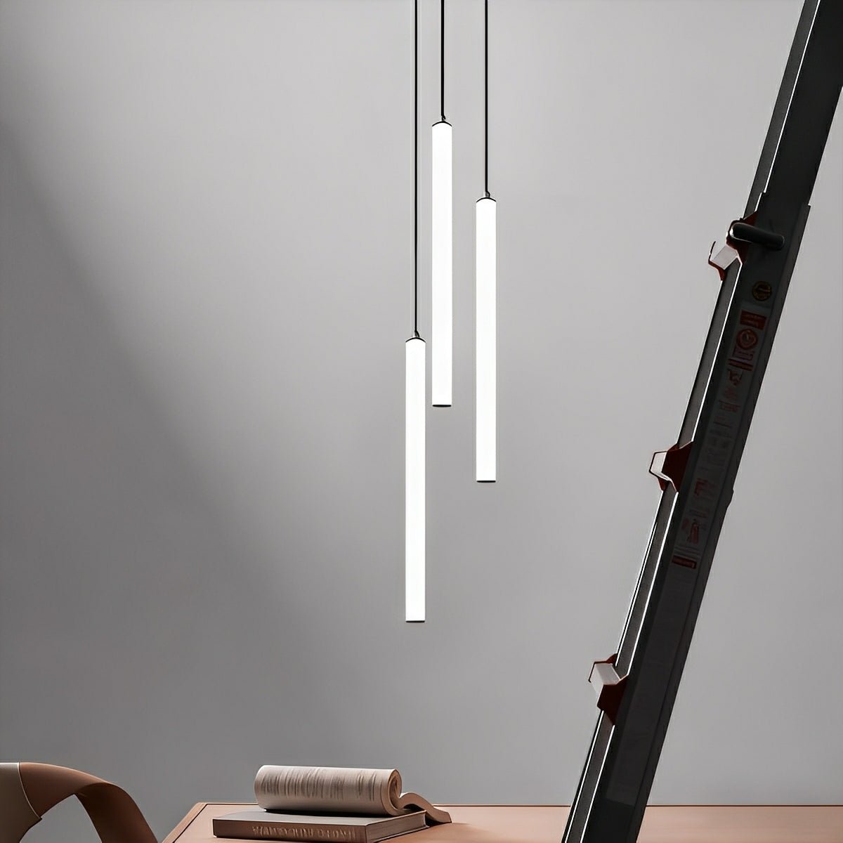 Modern Minimalist Long Strip LED Stairs Pendant Lights - Flare Shack