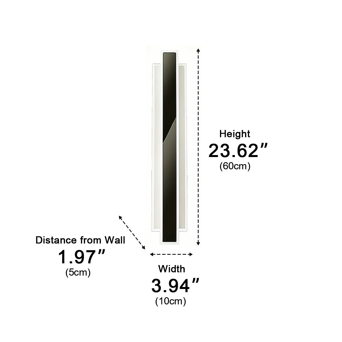 Modern Minimalist Long Strip LED Wall Sconces