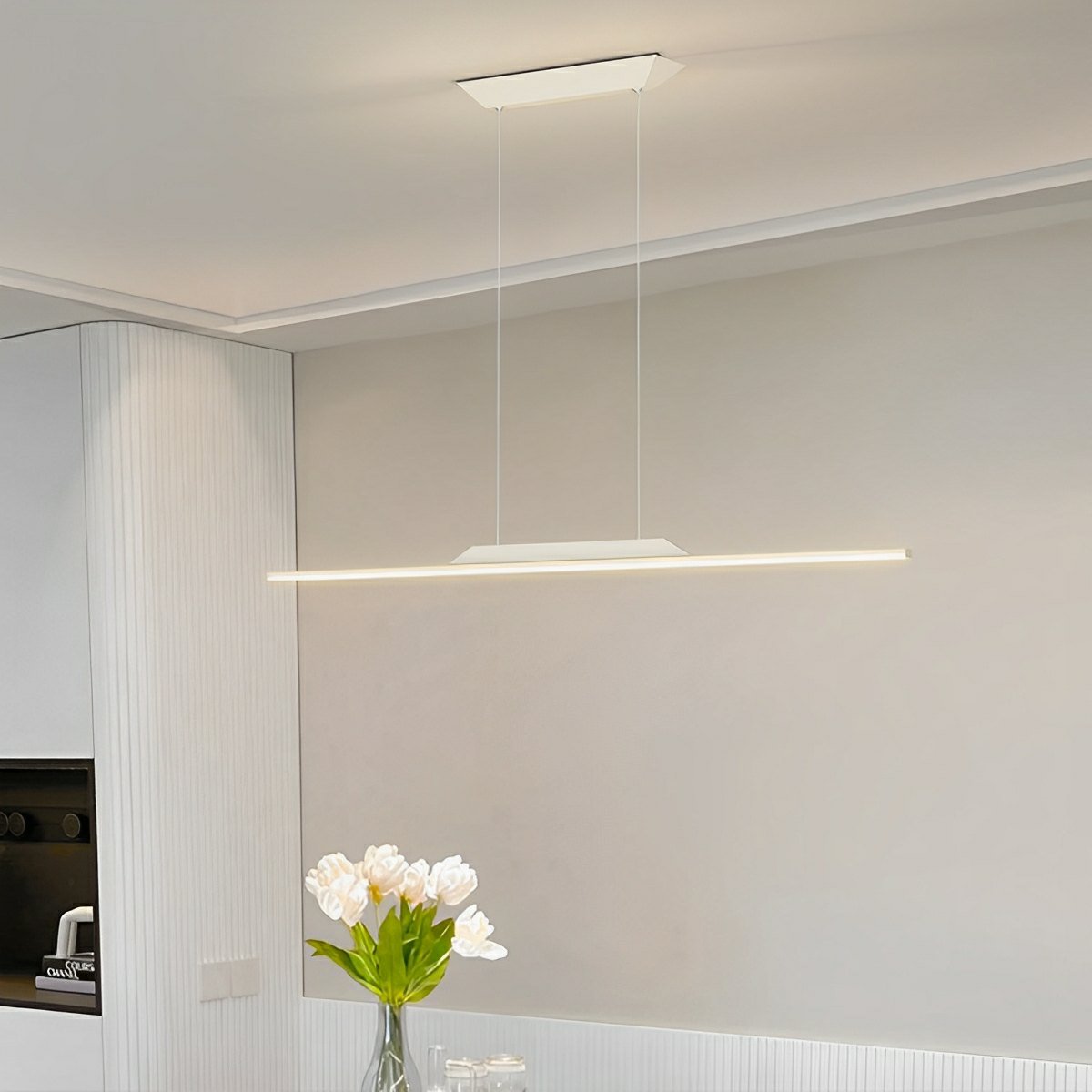 Modern Minimalist Long Strip Light LED Pendant Lights