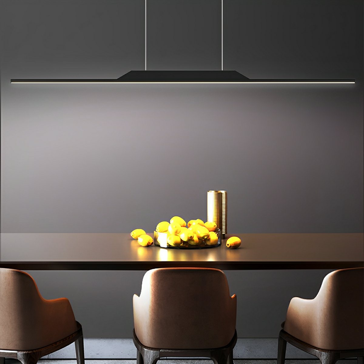 Modern Minimalist Long Strip Light LED Pendant Lights