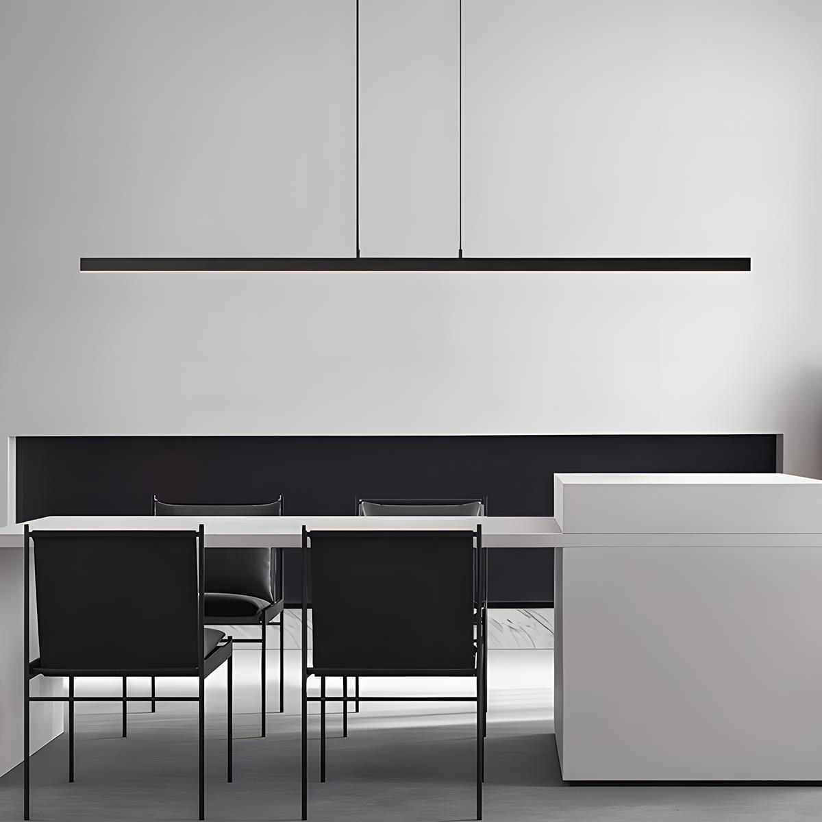 Modern Minimalist Long Strip Light Pendant Lights