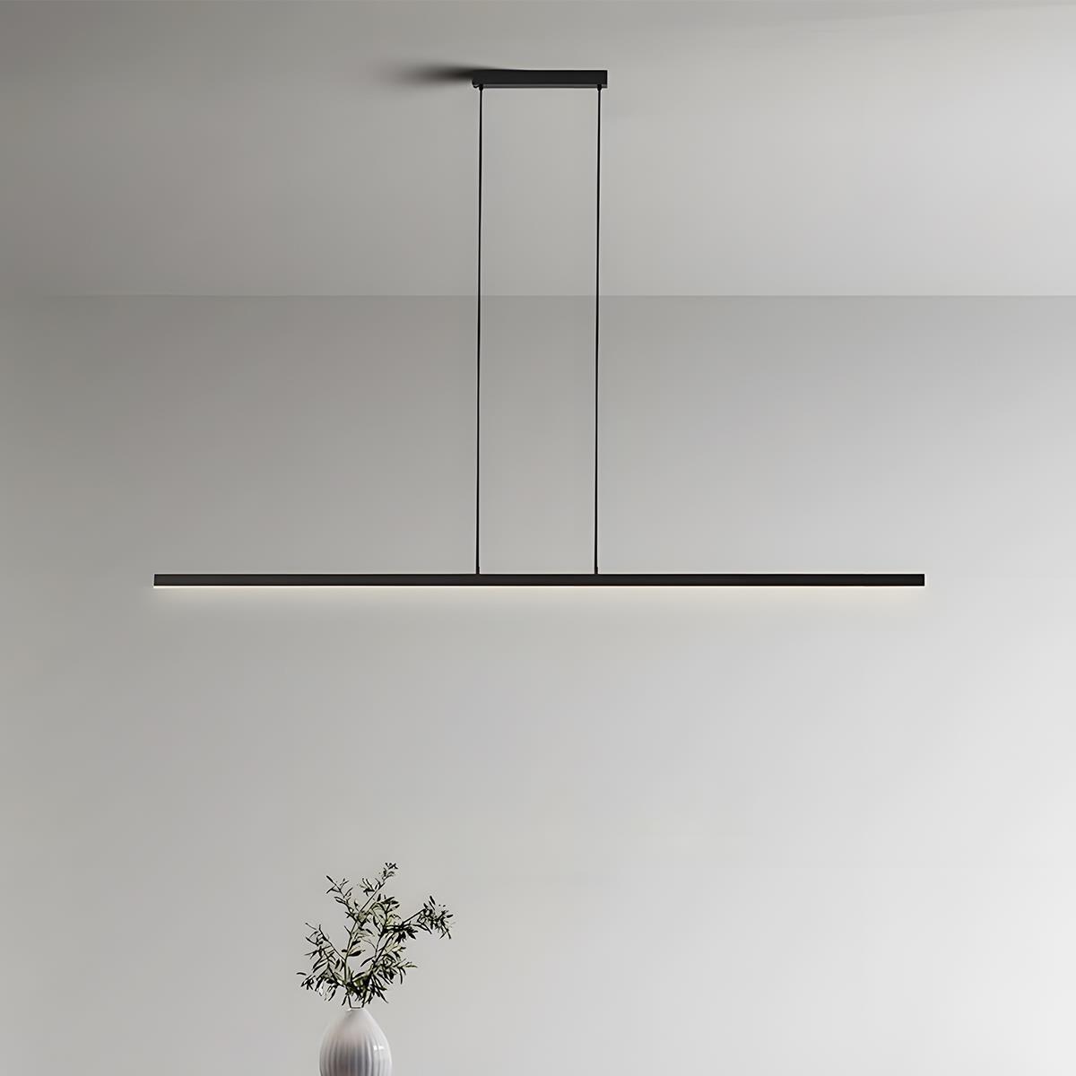 Modern Minimalist Long Strip Light Pendant Lights