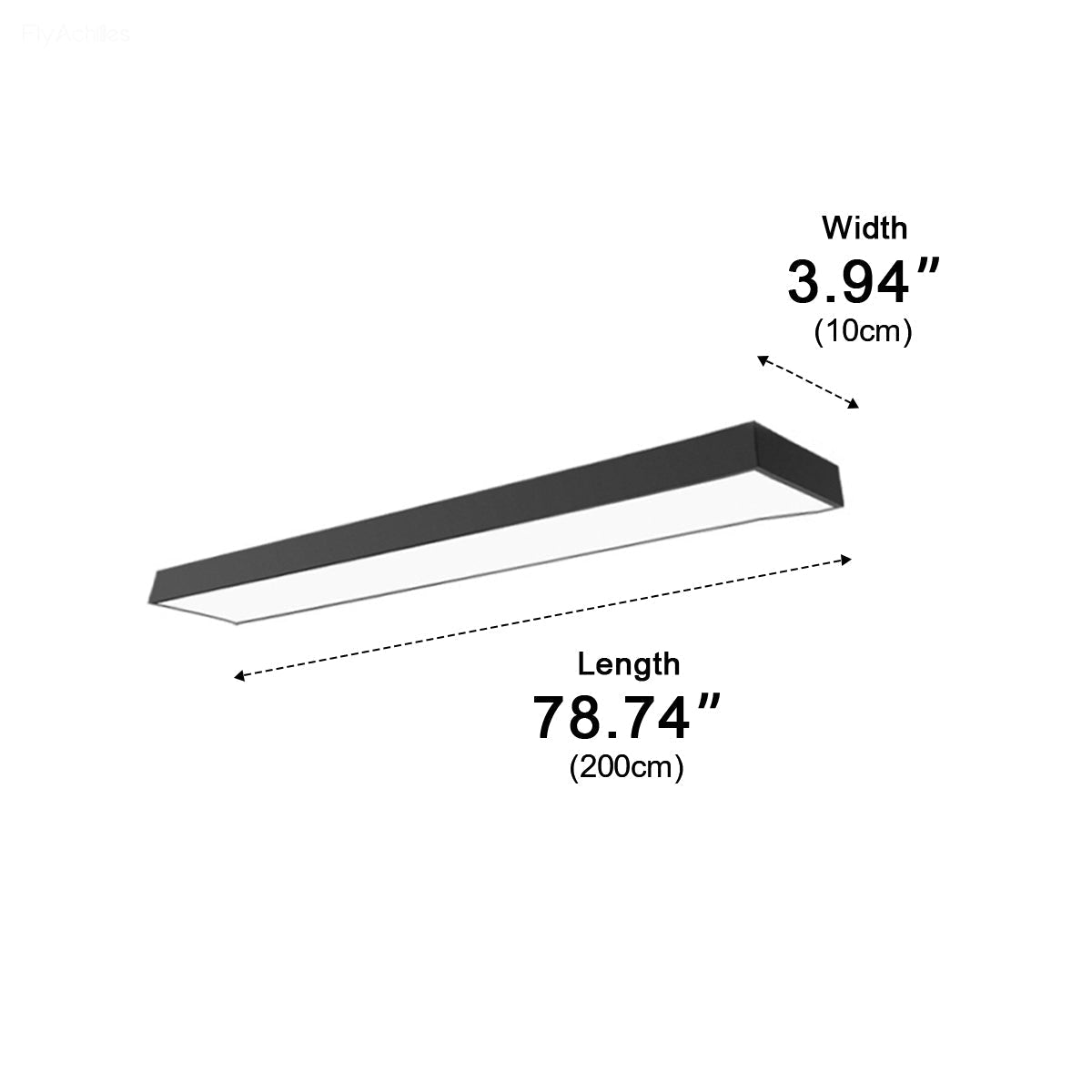 Modern Minimalist Long Strip Office Suspended Pendant Lights