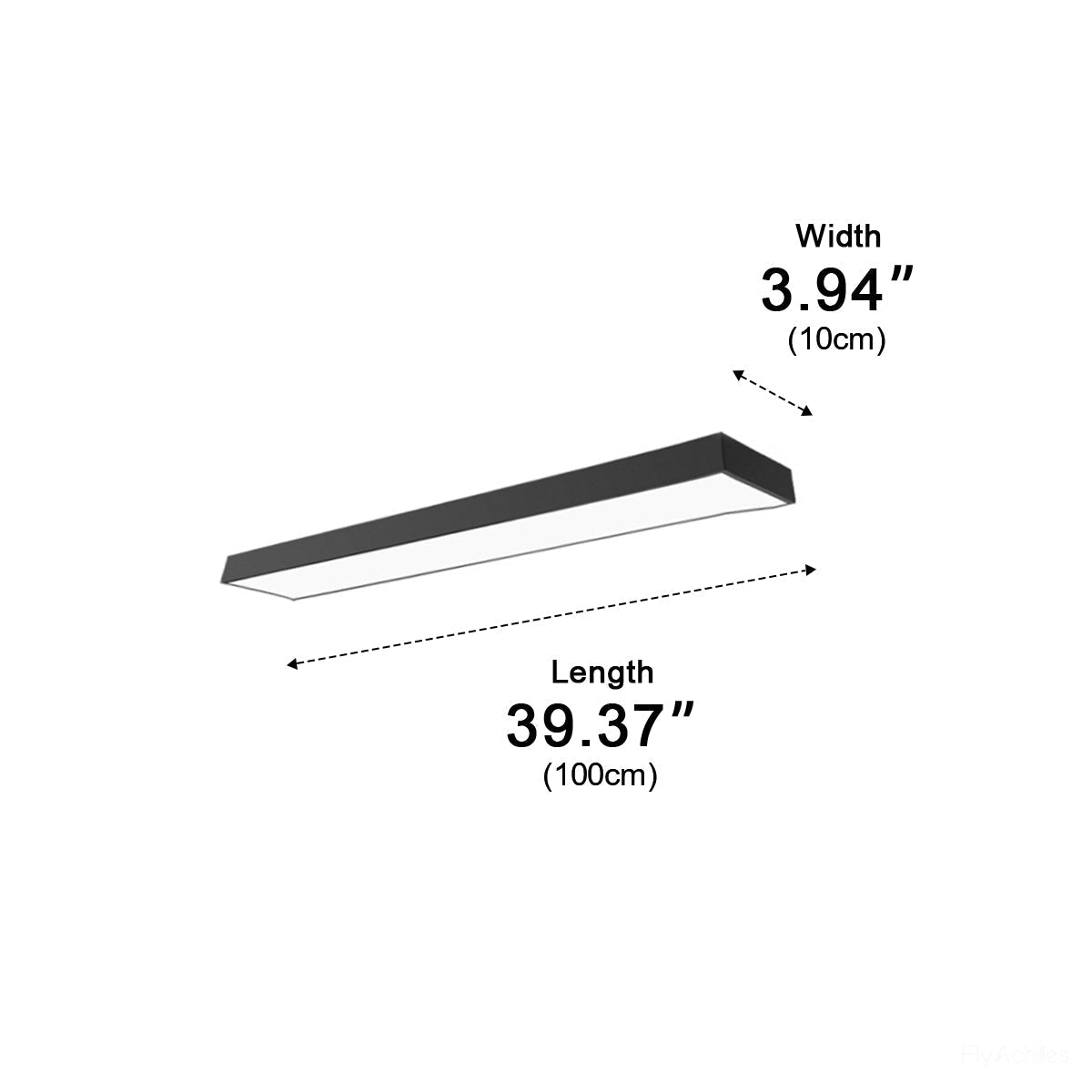 Modern Minimalist Long Strip Office Suspended Pendant Lights