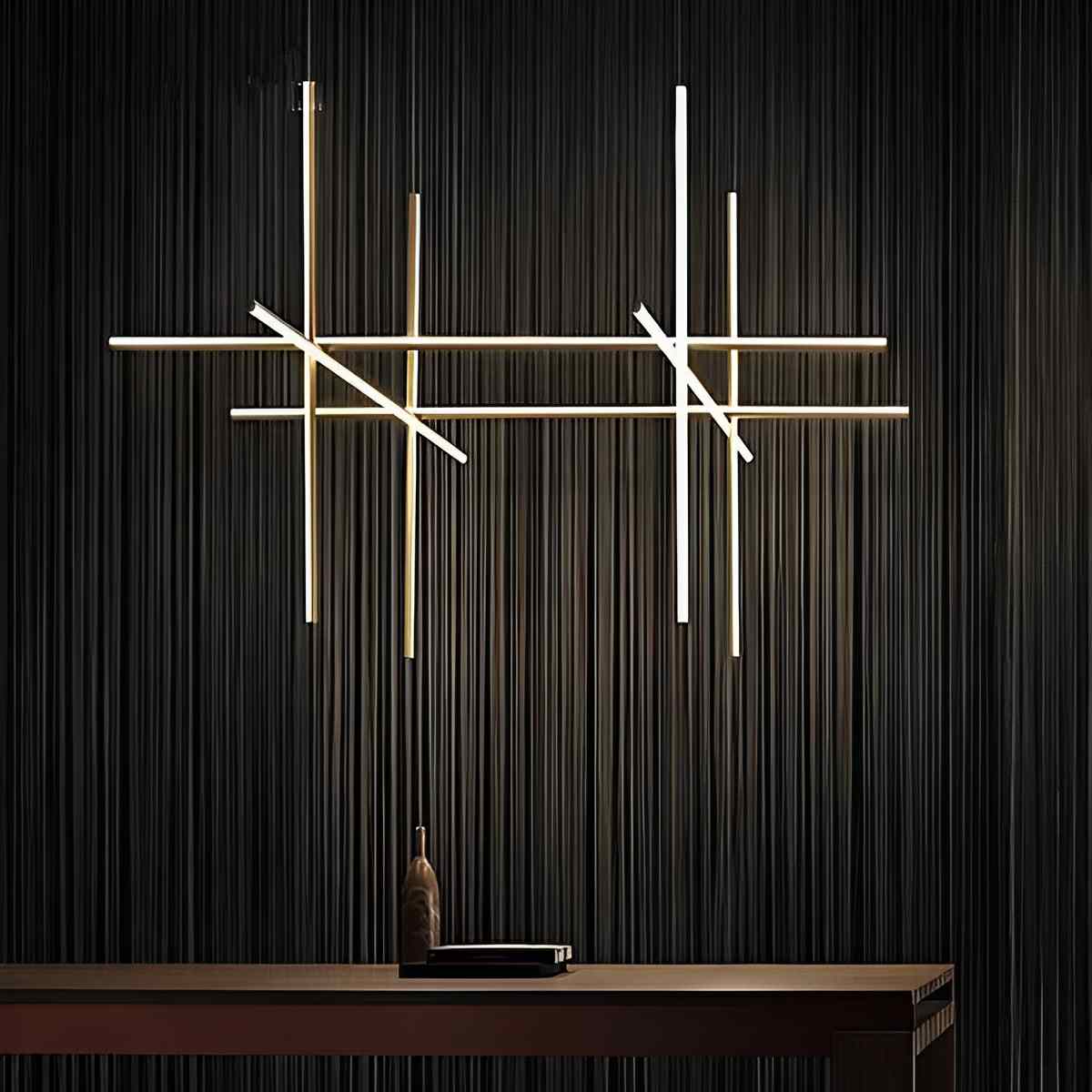 Modern Minimalist LOS Coordinates Geometric Linear LED Pendant Lights - Flare Shack
