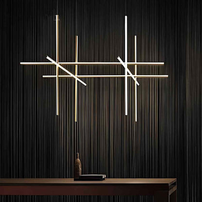 Modern Minimalist LOS Coordinates Geometric Linear LED Pendant Lights - Flare Shack