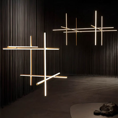 Modern Minimalist LOS Coordinates Geometric Linear LED Pendant Lights