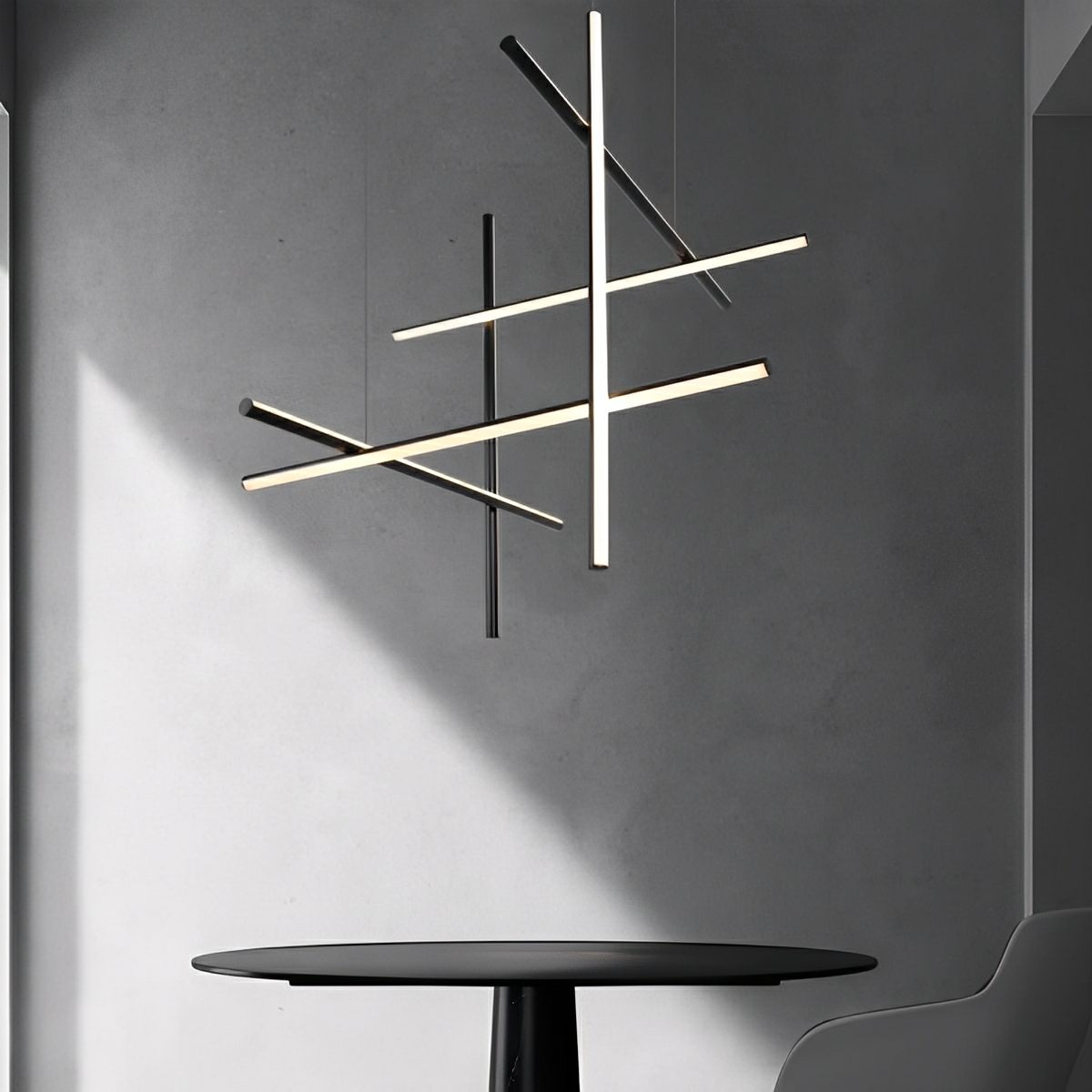 Modern Minimalist LOS Coordinates Geometric Linear LED Pendant Lights - Flare Shack