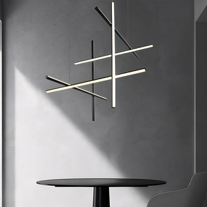 Modern Minimalist LOS Coordinates Geometric Linear LED Pendant Lights - Flare Shack