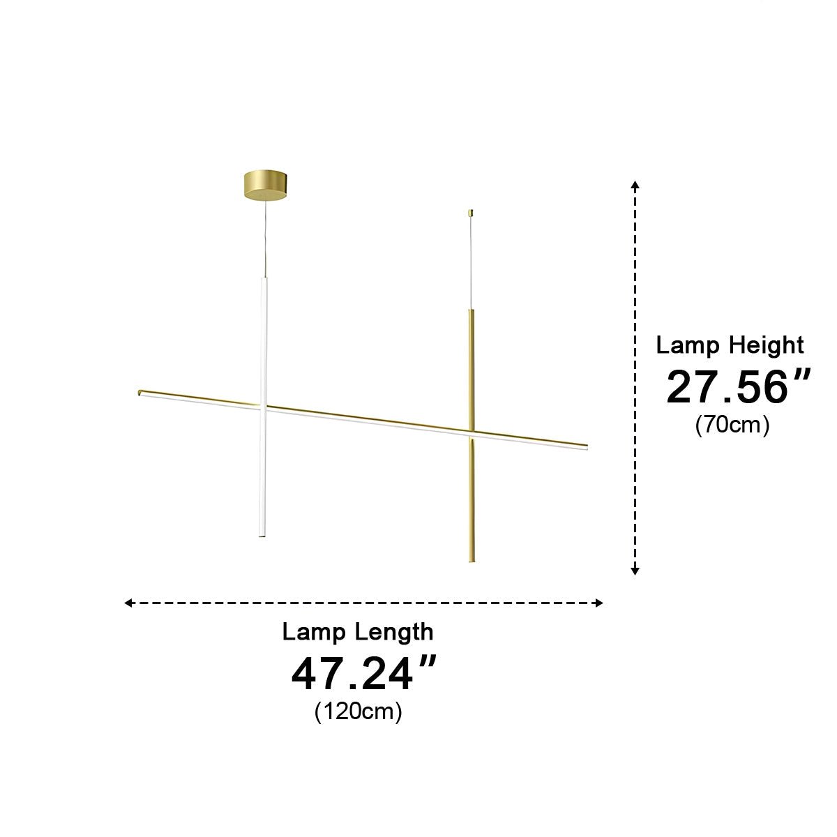 Modern Minimalist LOS Coordinates Geometric Linear LED Pendant Lights