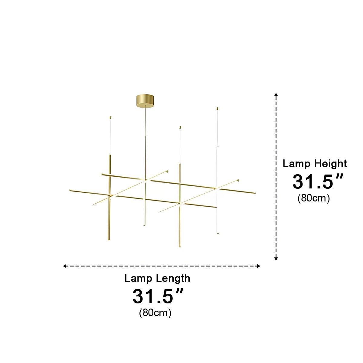Modern Minimalist LOS Coordinates Geometric Linear LED Pendant Lights