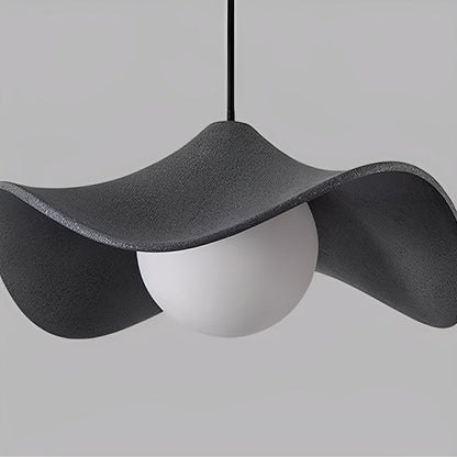 Modern Minimalist Lotus Leaf Concrete LED Pendant Lights