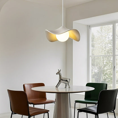 Modern Minimalist Lotus Leaf Cement LED Pendant Lights - Flare Shack