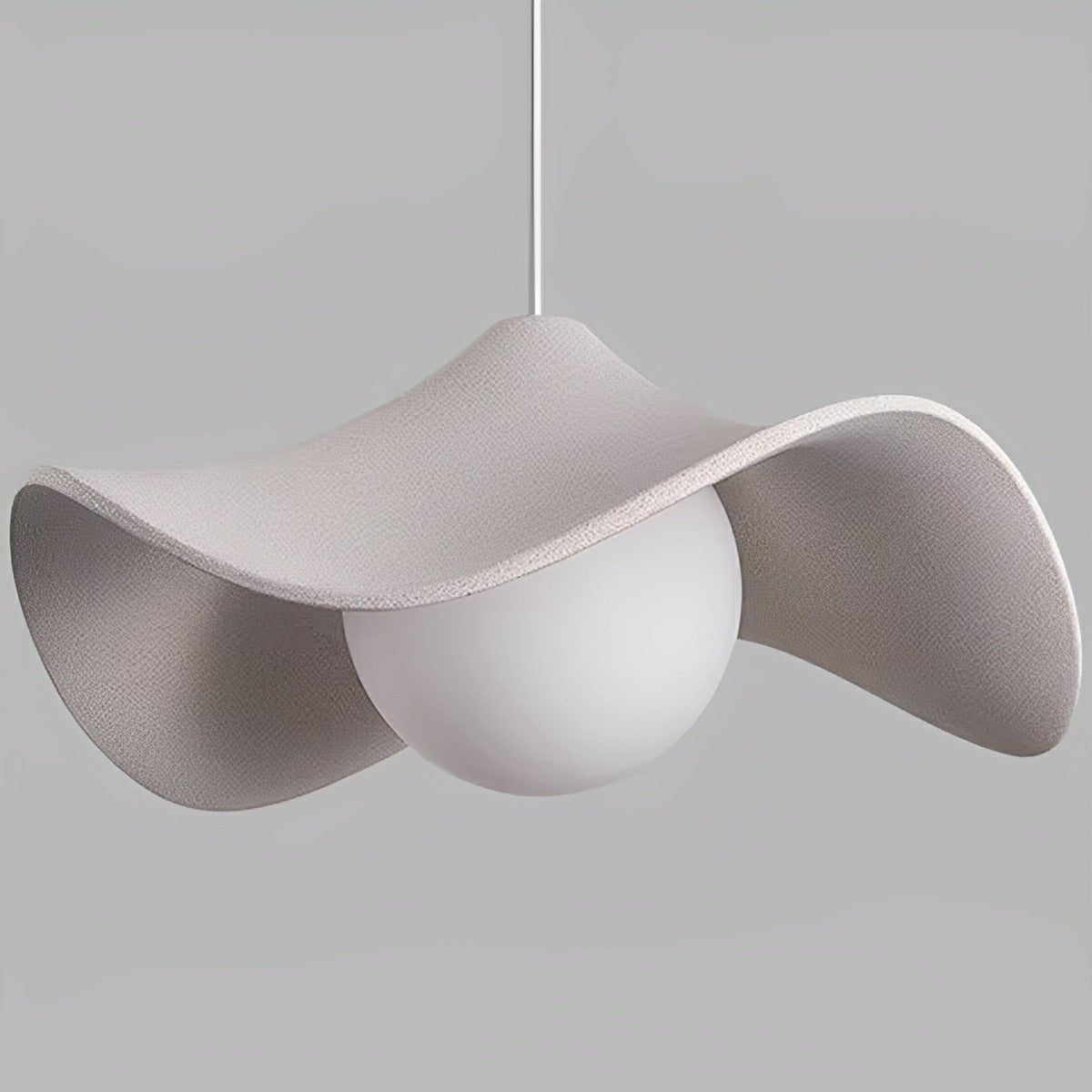 Modern Minimalist Lotus Leaf Cement LED Pendant Lights - Flare Shack