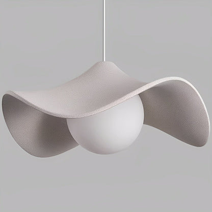 Modern Minimalist Lotus Leaf Cement LED Pendant Lights - Flare Shack