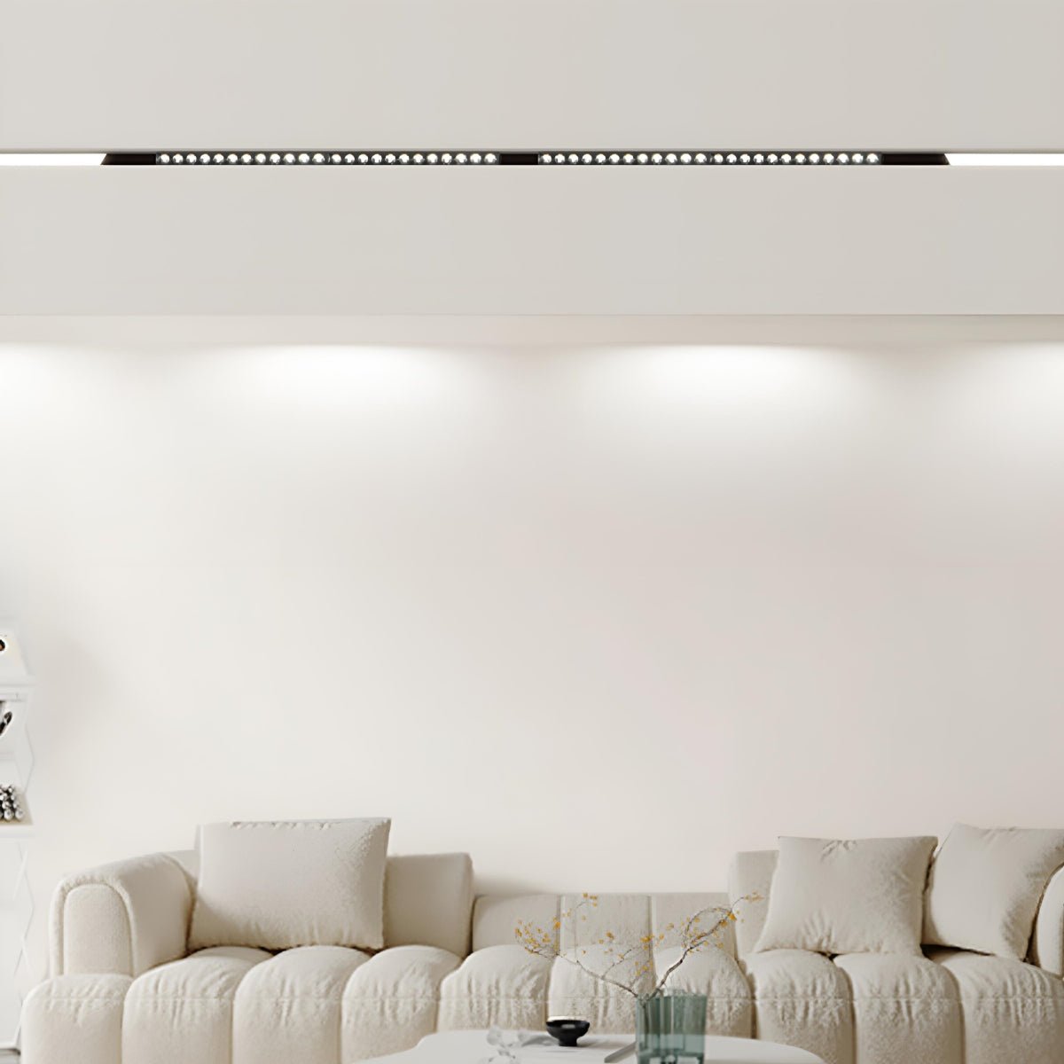 Modern Minimalist Mainless Lighting Magnetic DIY Track LED Recessed Ceiling Light - Flare Shack