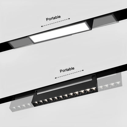 Modern Minimalist Mainless Lighting Magnetic DIY Track LED Recessed Ceiling Light