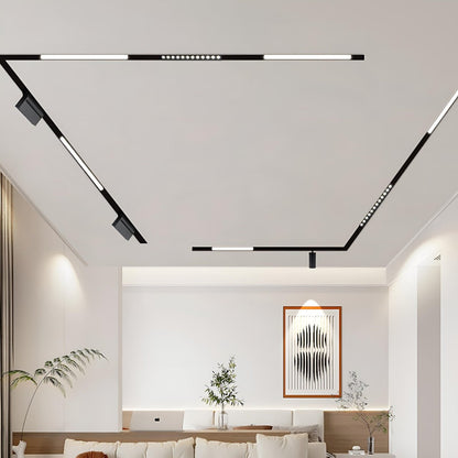 Modern Minimalist Mainless Lighting Magnetic DIY Track LED Recessed Ceiling Light