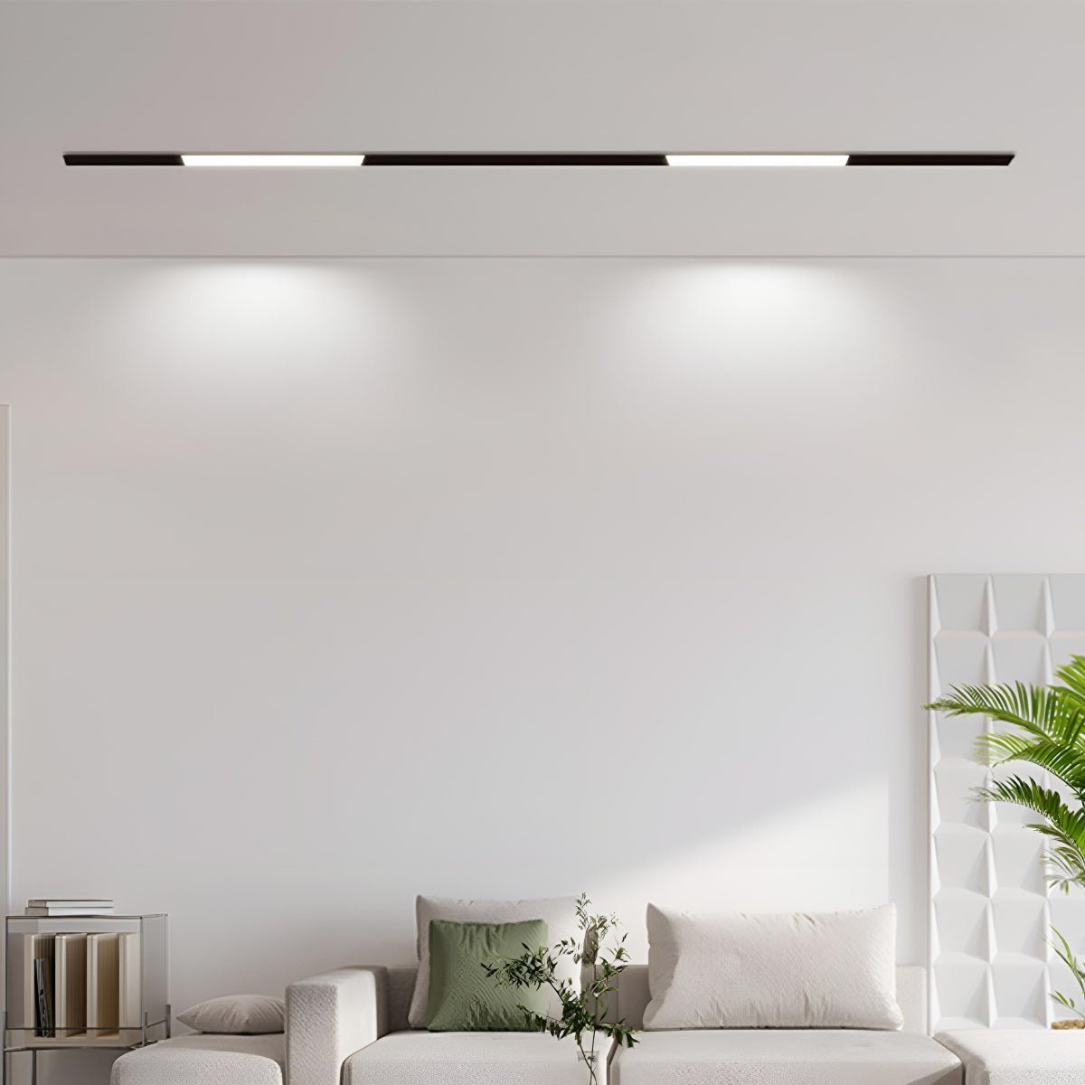 Modern Minimalist Mainless Lighting Magnetic DIY Track LED Recessed Ceiling Light - Flare Shack