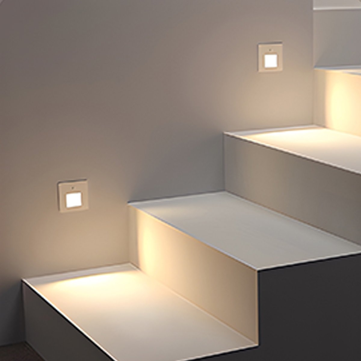 Modern Minimalist Motion Sensor LED Wall Stairway Lights - Flare Shack